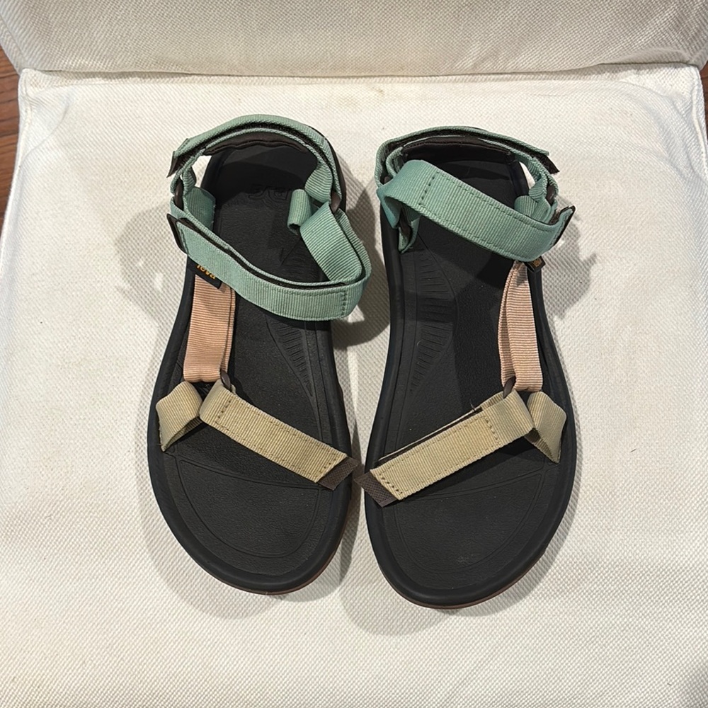 Teva Green and Tan Women's Sandals